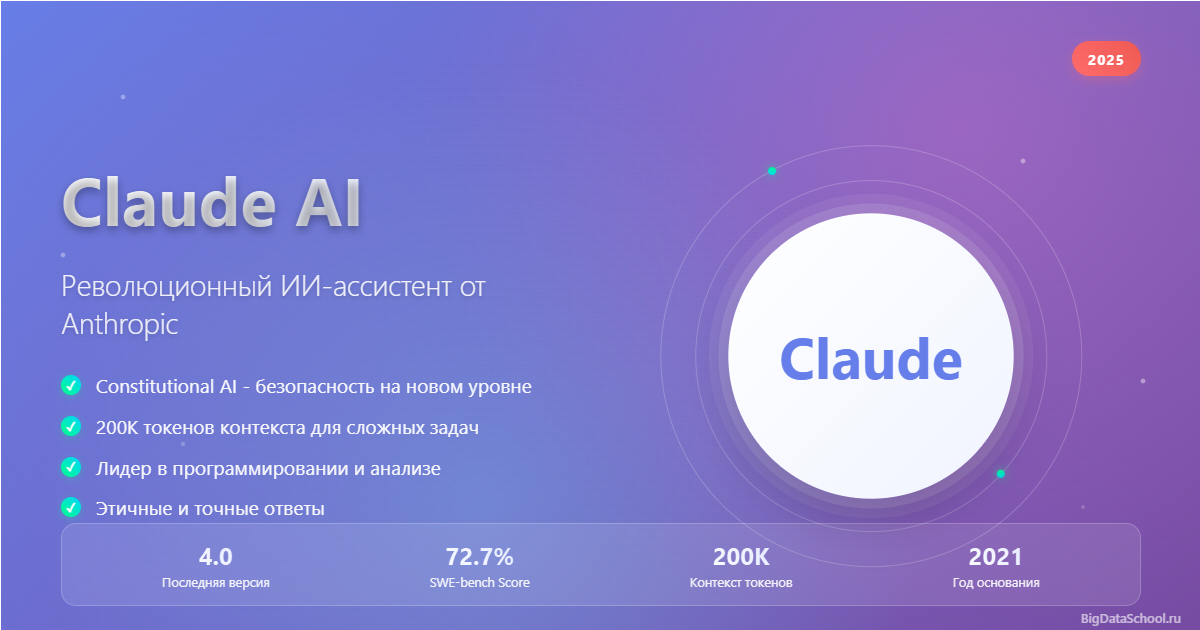Clause AI от Антропик и https://bigdataschool.ru