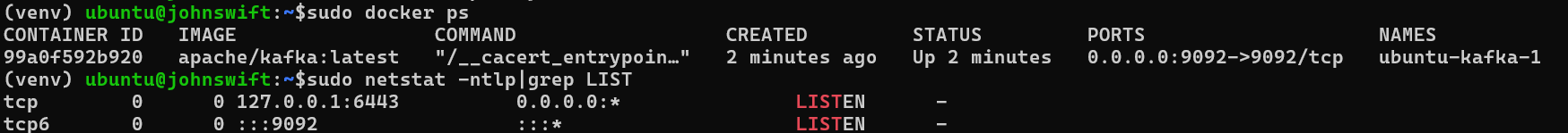 Data Flow with Kafka streaming docker