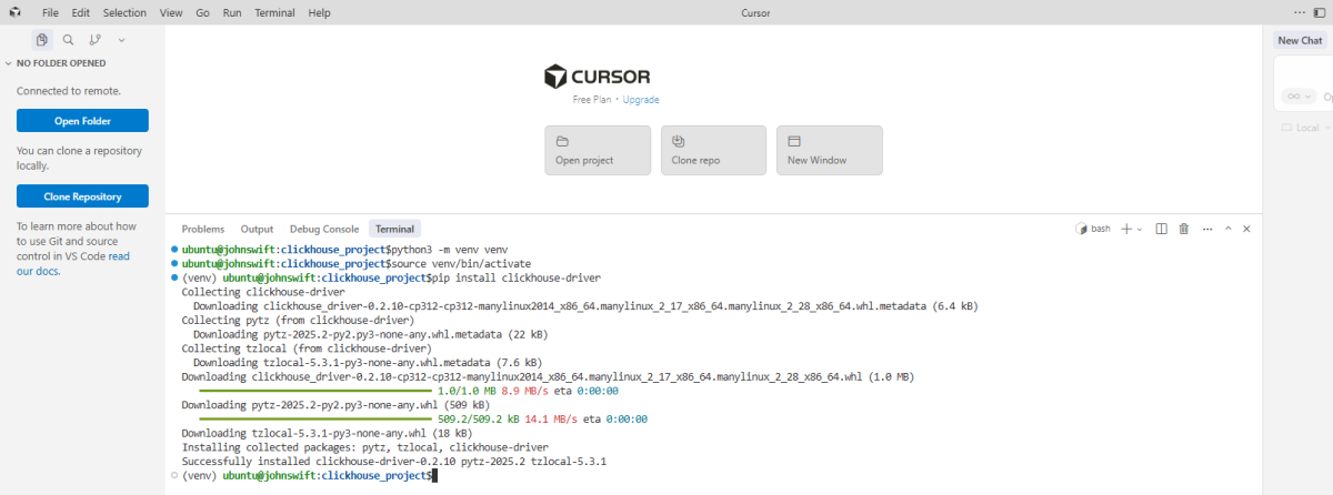 Как установить cursor под WSL Windows