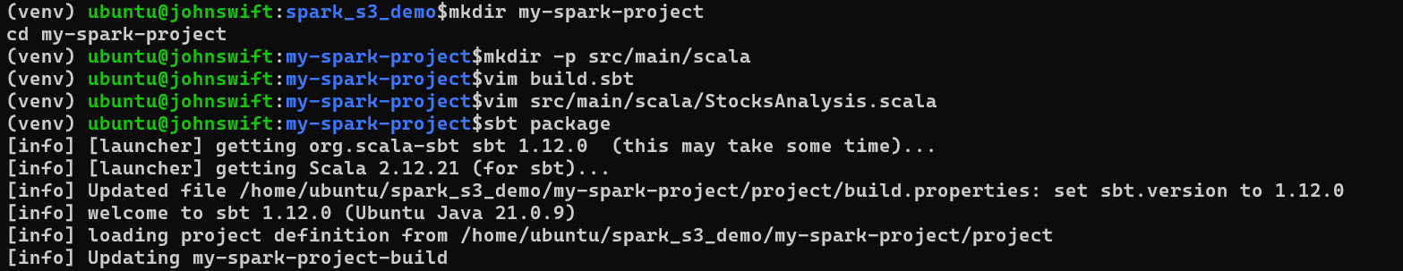 Scala JAR compilation for Cloud Spark computing