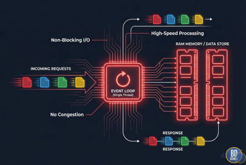 Event loop processing Redis