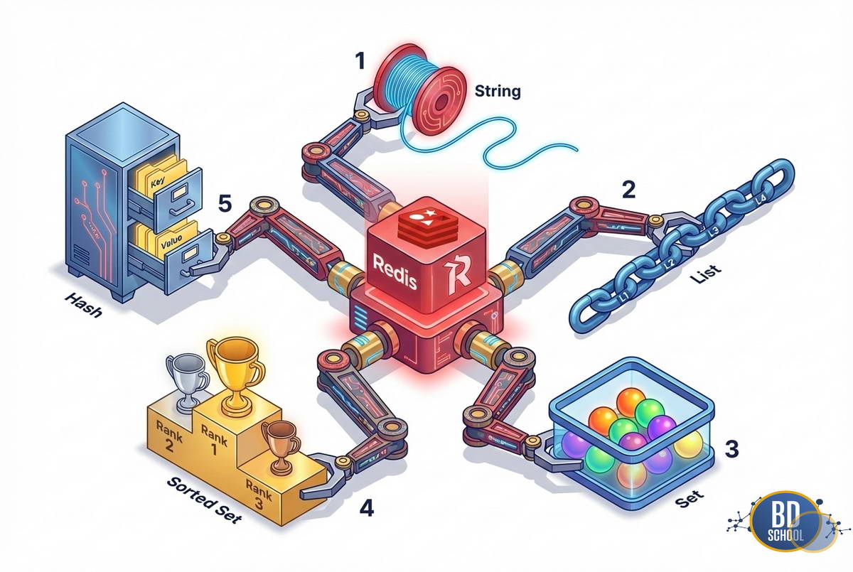 Различные типы данных для работы в Redis