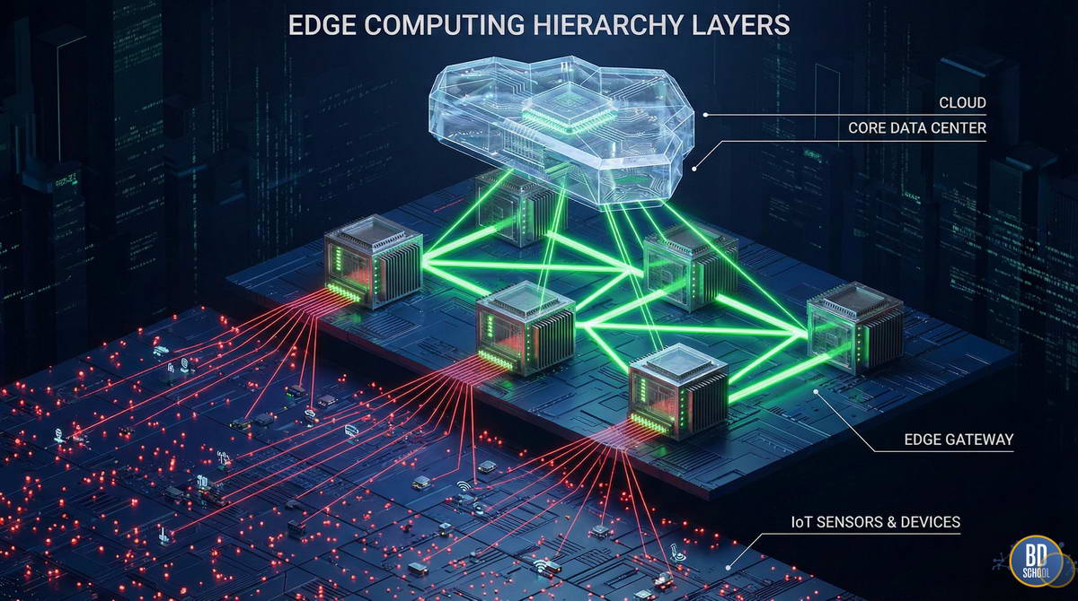Уровни взаимодействия Edge, Fog и Cloud