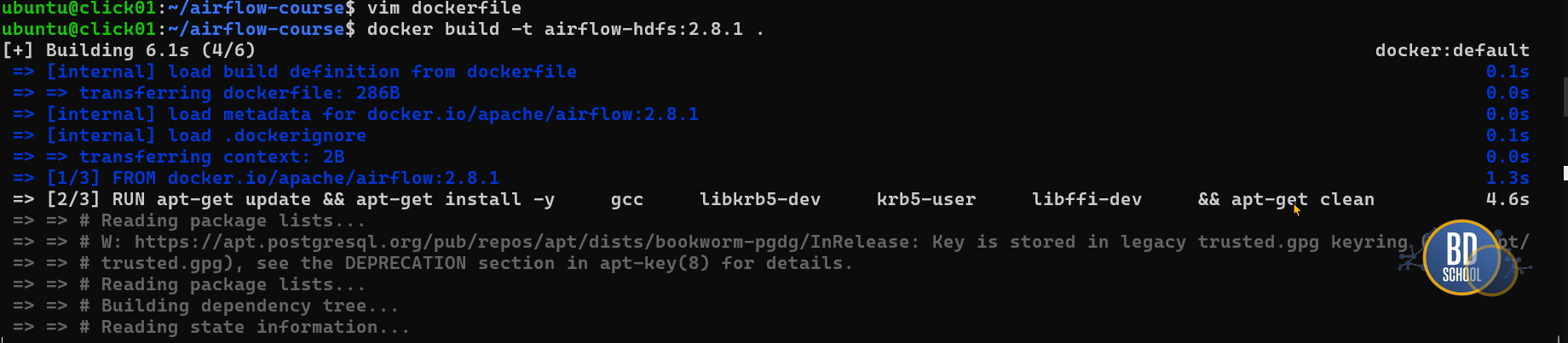 Создание docker image для интеграции Hadoop hdfs в Apache Airflow