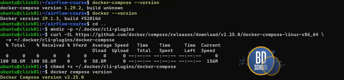 Обновление docker compose в Ubuntu