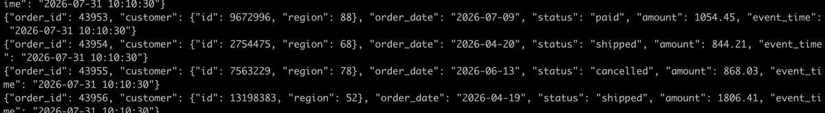 Json path row for starrocks insert from Kafka