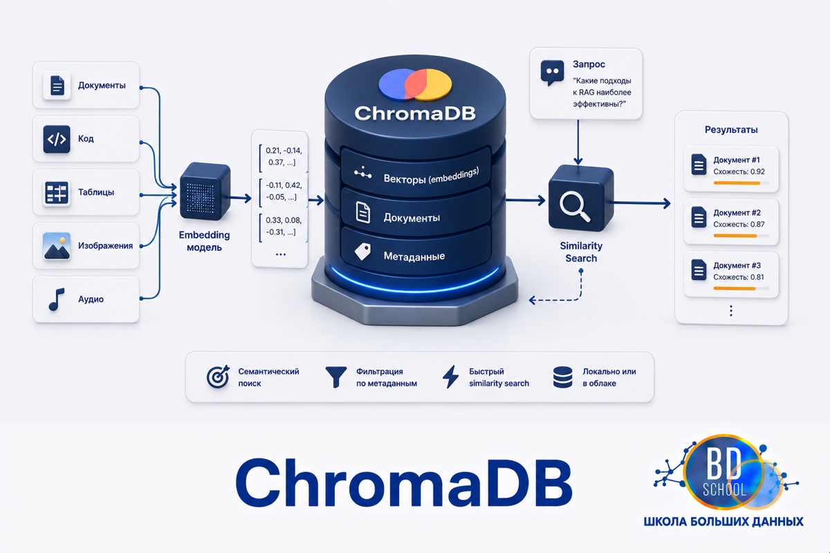 Векторная база данных ChromaDB как хранилище эмбеддингов для поиска по смыслу