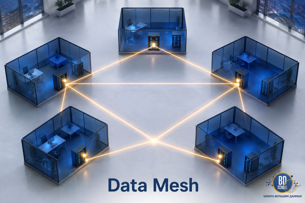 Data Mesh, сеть равноправных доменов данных вместо одного центрального хранилища