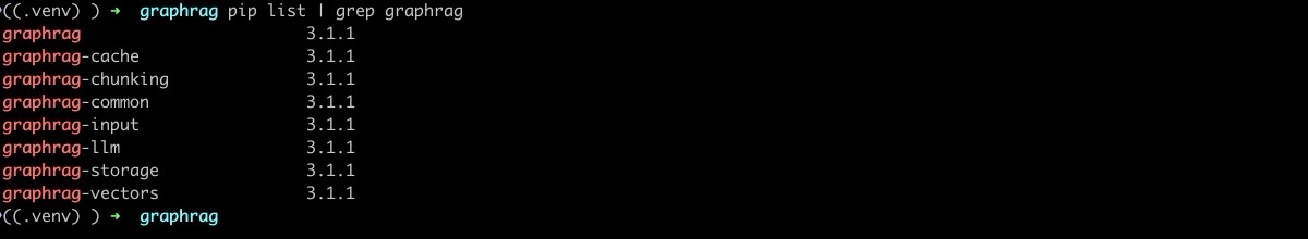 Версия Python не выше 3.13 иначе GraphRAG не доступен