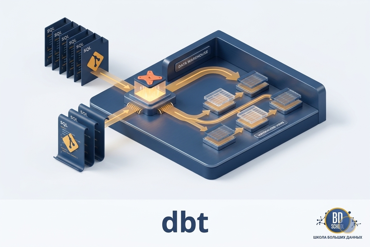 dbt между хранилищем данных и BI в Modern Data Stack