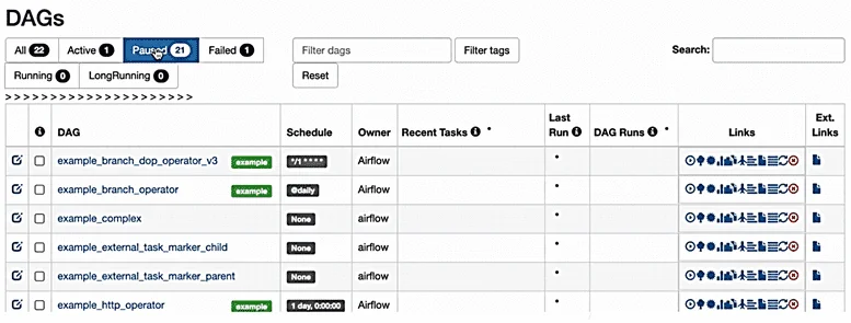 Apache AirFlow GUI